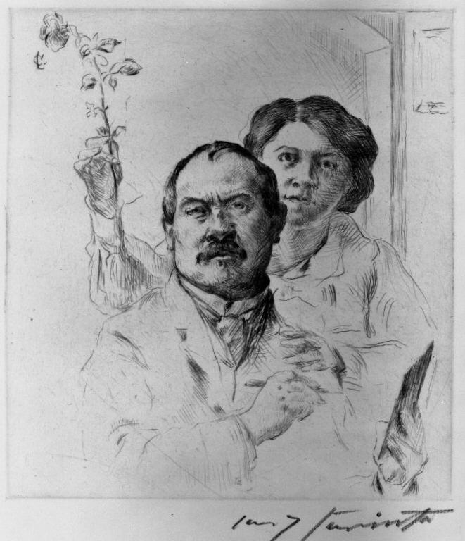 Self-Portrait With His Wife (2) by Lovis Corinth, 1904